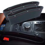 Vehicle Storage Box | Premium PU Leather Seat Catcher | Gap Filler Car Organizer|