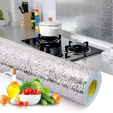 Kitchen Oil-Proof Waterproof Sticker – 6cm × 3m Marble PVC Foil Wallpaper