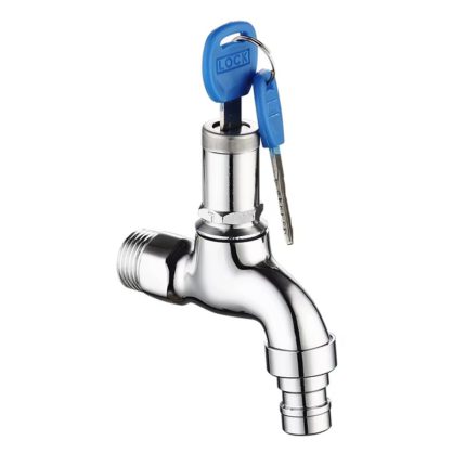 Water Tap with Key – Anti-Theft Lockable Washing Machine & Garden Faucet