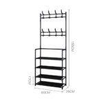 5 Tiers Shoes Rack With Hanger - Image 5