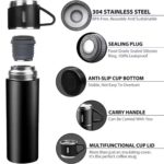 🏷️ Vacuum Flask Set – 500ML Stainless Steel Business Thermos with 3 Cups - Image 7
