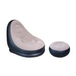 Portable Inflatable Sofa with Footstool – Foldable Bean Bag Leisure Chair - Image 4