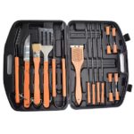 18-Piece BBQ Tool Set – Stainless Steel with Wooden Handles - Image 4