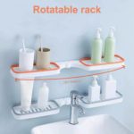Wall Mount Bathroom Rack – 180° Rotatable Corner Storage Shelf - Image 5