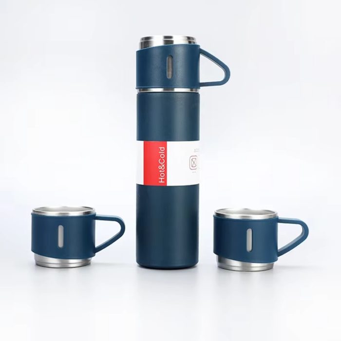 🏷️ Vacuum Flask Set – 500ML Stainless Steel Business - صورة 10