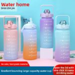 Large Capacity 2000ml Gradient Sports Water Bottle with Straw – BPA Free Tritan - Image 6