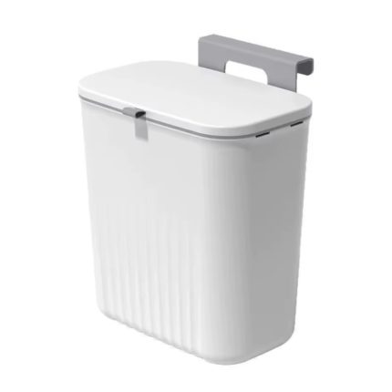 Wall Mounted Trash Can with Lid 9L – Hanging Kitchen & Bathroom Waste Bin