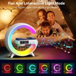 15W Wireless Charger Alarm Clock – Speaker & RGB Night Lamp - Image 6