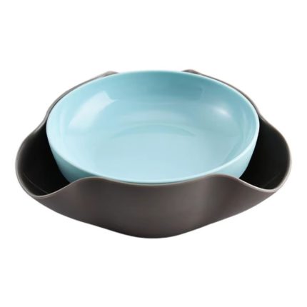 Stylish Double Layer Snack Storage Bowl Nut & Shell Dish