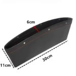 Vehicle Storage Box | Premium PU Leather Seat Catcher | Gap Filler Car Organizer| - صورة 17