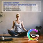 15W Wireless Charger Alarm Clock – Speaker & RGB Night Lamp - Image 7