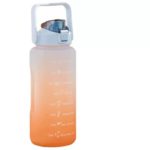 Large Capacity 2000ml Gradient Sports Water Bottle with Straw – BPA Free Tritan - Image 2