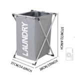 Foldable Laundry Basket with Cover – Large Oxford Cloth Clothes Hamper - Image 6