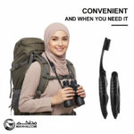 Black Travel Folding Toothbrush - Image 6