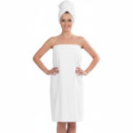 DII Women's Adjustable Microfiber Hair & Shower Wrap - Image 3