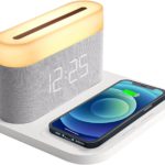 Digital Alarm Clock with 15W Wireless Charger & Night Light