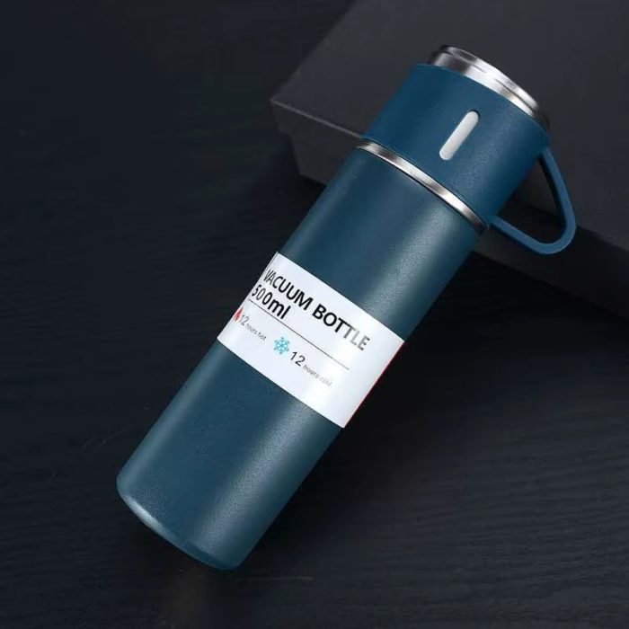 🏷️ Vacuum Flask Set – 500ML Stainless Steel Business - صورة 5