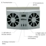 Car Solar Air Circulator Exhaust Fan - Image 3