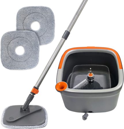 Flat Mop and Buckets Set