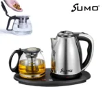 Electric Kettle with Teapot and Heating Base