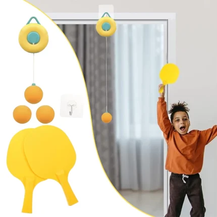 Ping Pong Playing Set with Hangable Ball