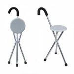 Folding Tripod Cane Chair - Image 3
