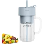 Mini Juicer with handle & straw