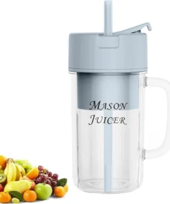 Mini Juicer with handle & straw