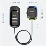 Car Super Fast charger 6-in-1 Multi Port USB - Image 10