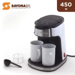 DRIP COFFEE MAKER WITH 2 MUGS