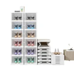 Folding Transparent Plastic Shoes Storage