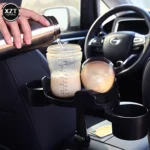 Universal Car Cup Holder Tray Adjustable Car Tray Table Mobile Phone Holder Mount 360° Swivel Arm Food Table Vehicle Accessories - Image 2