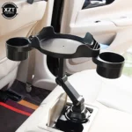 Universal Car Cup Holder Tray Adjustable Car Tray Table Mobile Phone Holder Mount 360° Swivel Arm Food Table Vehicle Accessories - Image 4