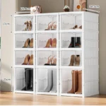 Folding Transparent Plastic Shoes Storage - Image 4