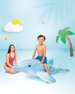 Dolphin Ride-On Inflatable Pool Float - Image 3
