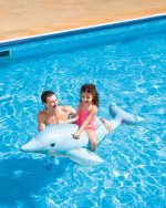 Dolphin Ride-On Inflatable Pool Float - Image 5