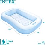 Rectangular Baby Pool with Soft Inflatable Floor - Image 3