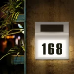 House Number Wall Lamp Solar LED - Image 3