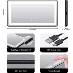 Car Visor Vanity Mirror with LED Lights - Image 4