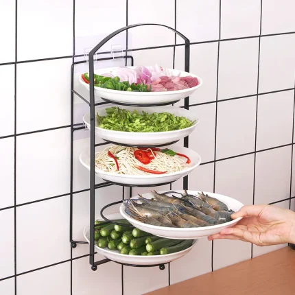Folding food preparation rack