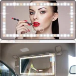 Car Visor Vanity Mirror with LED Lights