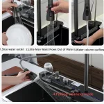 Stainless Steel Kitchen Waterfall Sink Digital Display - Image 3