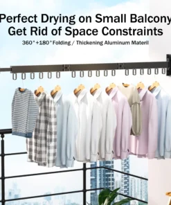 Alternative view of Retractable Cloth Drying Rack