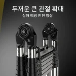 2.3M Stainless Steel Folding ladder Home Telescopic Ladders Scaffolding Ladder Engineering Stairs Herringbone 4 Step Ladder 접이식 - Image 2