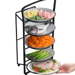 Folding food preparation rack - Image 4