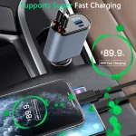 Fast Car Retractable Car Charger - Image 5