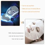 Facial Mask with Neck LED Light Therapy Mask Skin - Image 6