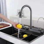 Stainless Steel Kitchen Waterfall Sink Digital Display - Image 5