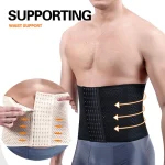 Men Slimming Body Shaper Waist Trainer Trimmer Belt Corset For Abdomen Belly Shapers Tummy Control Fitness Compression Shapewear - Image 2