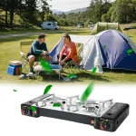 Portable Double Burner Gas Stove - Image 2